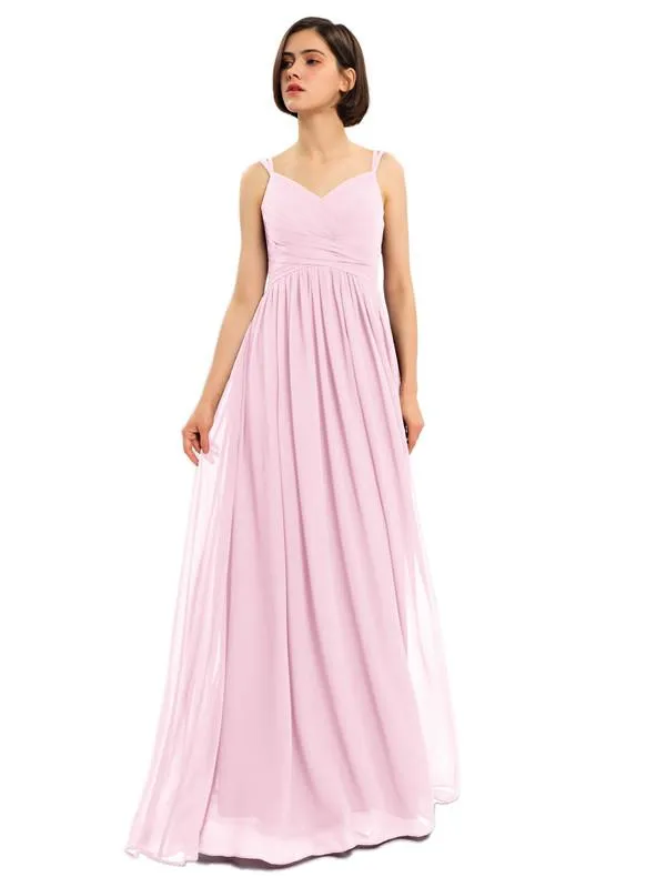 A-line Chiffon Custom Elegant Bridesmaid Dresses