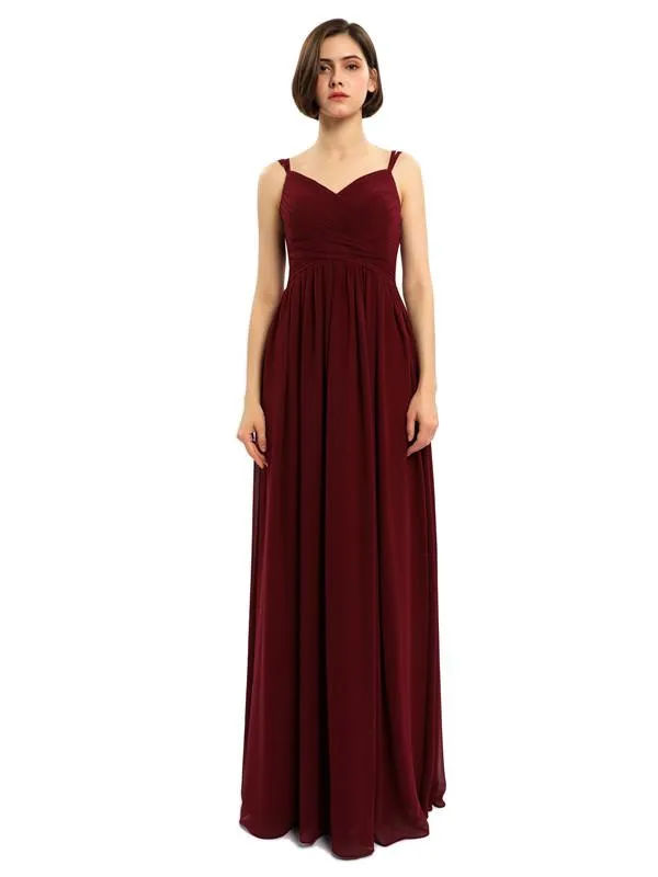 A-line Chiffon Custom Elegant Bridesmaid Dresses