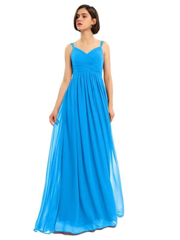 A-line Chiffon Custom Elegant Bridesmaid Dresses