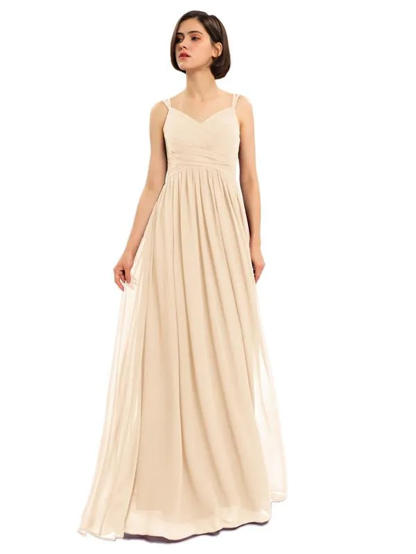 A-line Chiffon Custom Elegant Bridesmaid Dresses