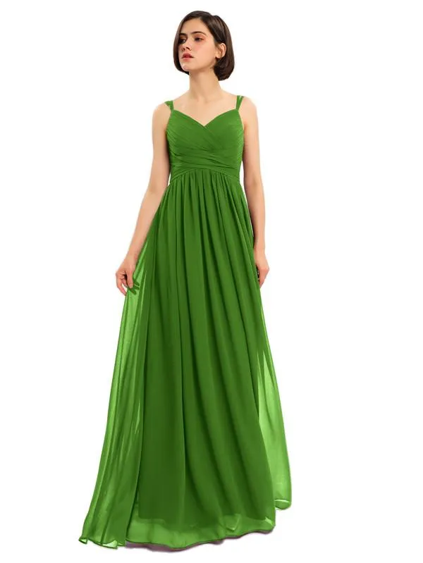 A-line Chiffon Custom Elegant Bridesmaid Dresses