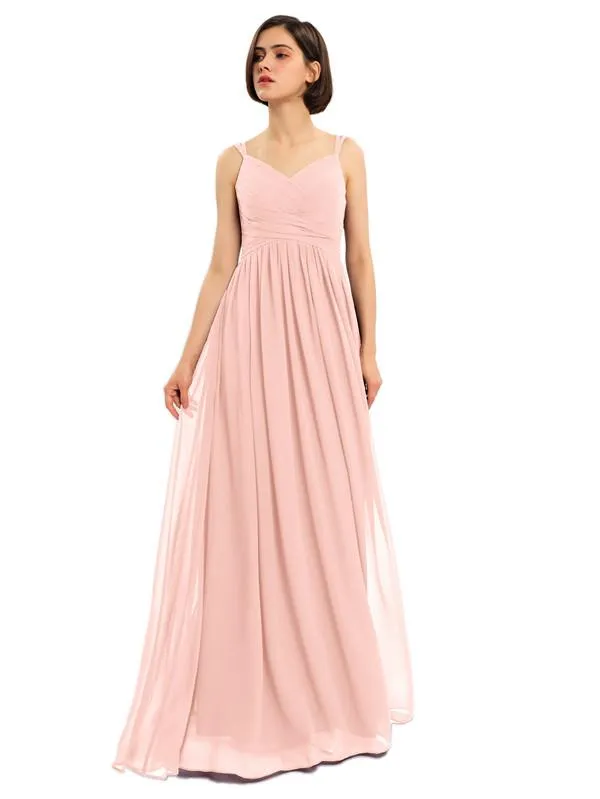 A-line Chiffon Custom Elegant Bridesmaid Dresses