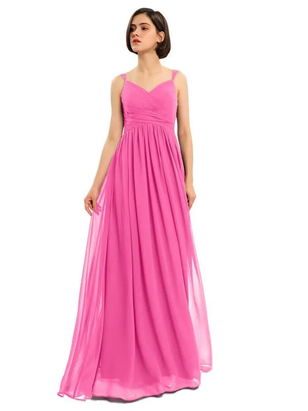 A-line Chiffon Custom Elegant Bridesmaid Dresses