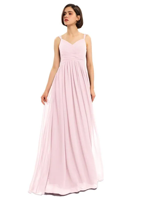 A-line Chiffon Custom Elegant Bridesmaid Dresses