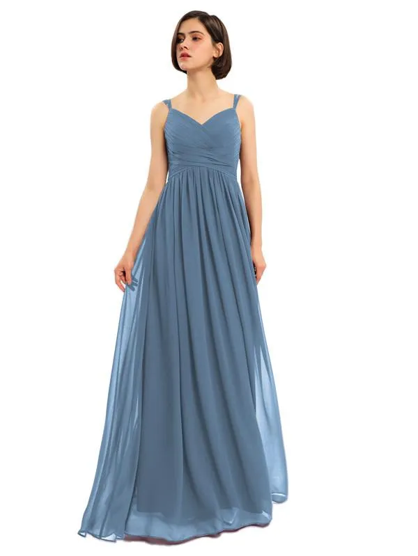 A-line Chiffon Custom Elegant Bridesmaid Dresses