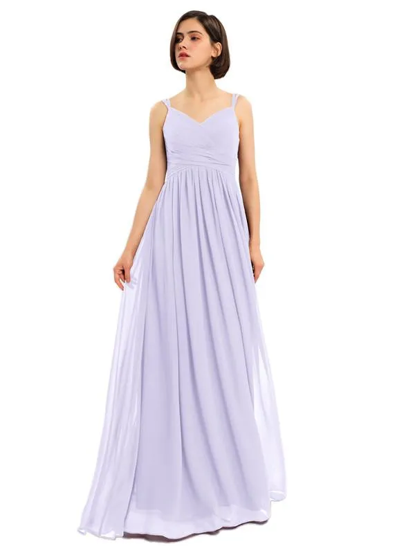 A-line Chiffon Custom Elegant Bridesmaid Dresses