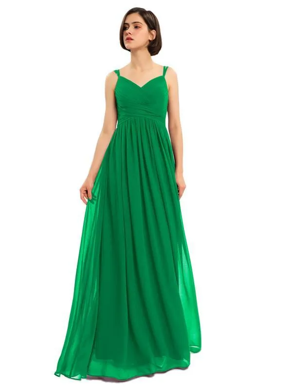 A-line Chiffon Custom Elegant Bridesmaid Dresses