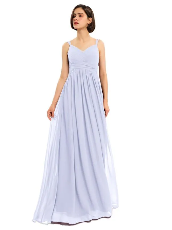 A-line Chiffon Custom Elegant Bridesmaid Dresses