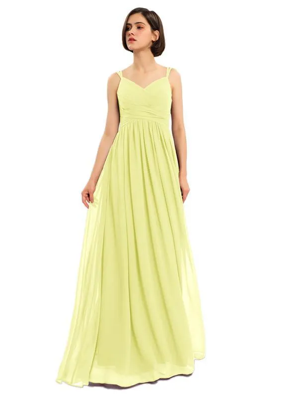 A-line Chiffon Custom Elegant Bridesmaid Dresses