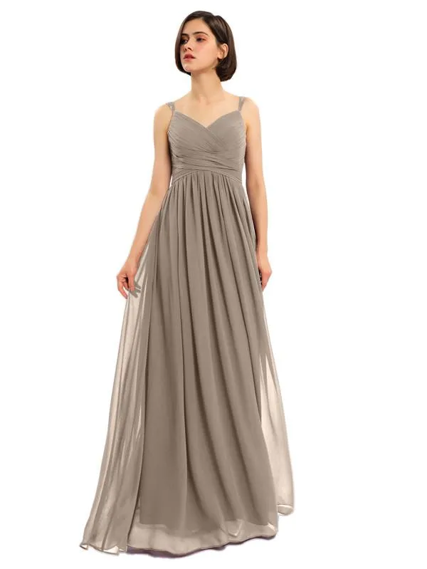 A-line Chiffon Custom Elegant Bridesmaid Dresses