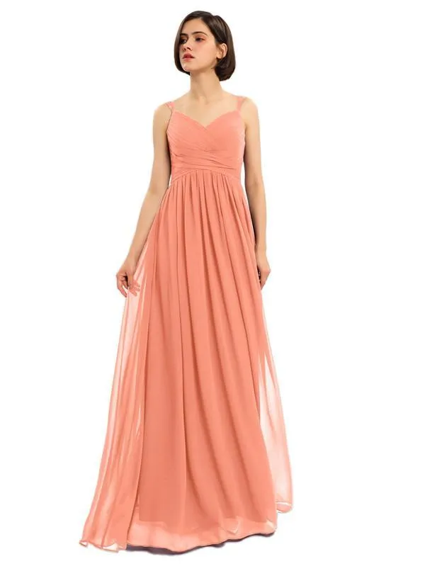 A-line Chiffon Custom Elegant Bridesmaid Dresses