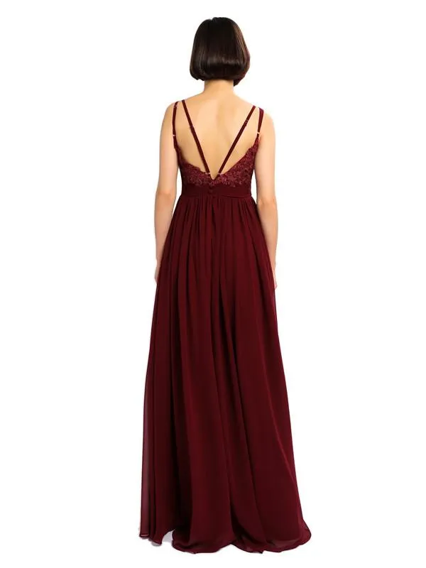 A-line Chiffon Custom Elegant Bridesmaid Dresses