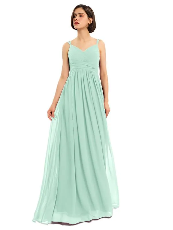 A-line Chiffon Custom Elegant Bridesmaid Dresses