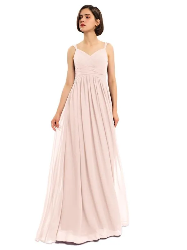 A-line Chiffon Custom Elegant Bridesmaid Dresses