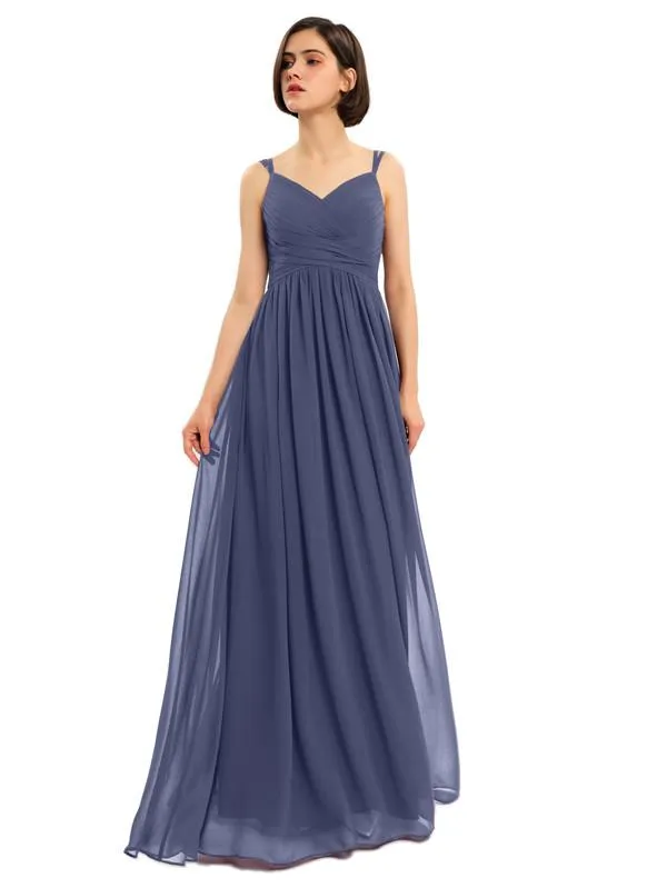 A-line Chiffon Custom Elegant Bridesmaid Dresses