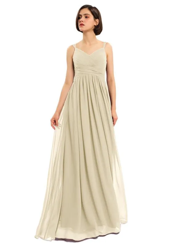 A-line Chiffon Custom Elegant Bridesmaid Dresses