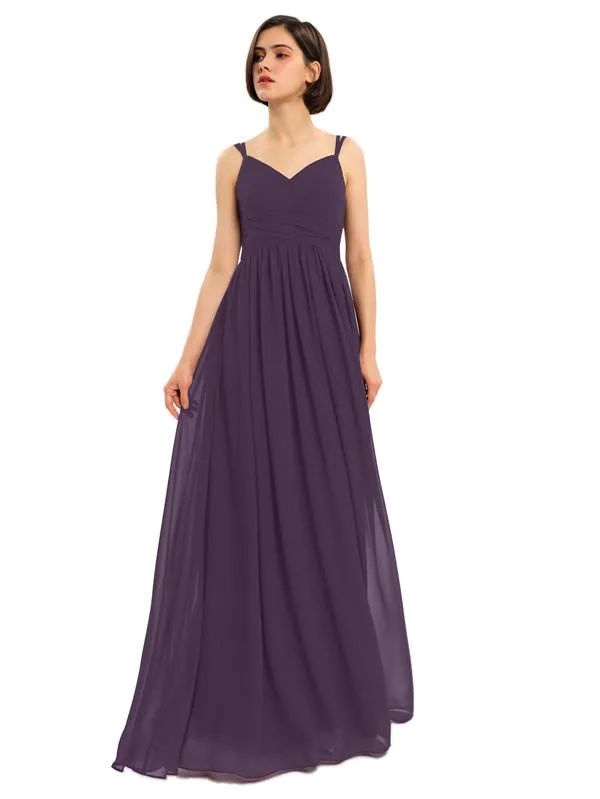 A-line Chiffon Custom Elegant Bridesmaid Dresses