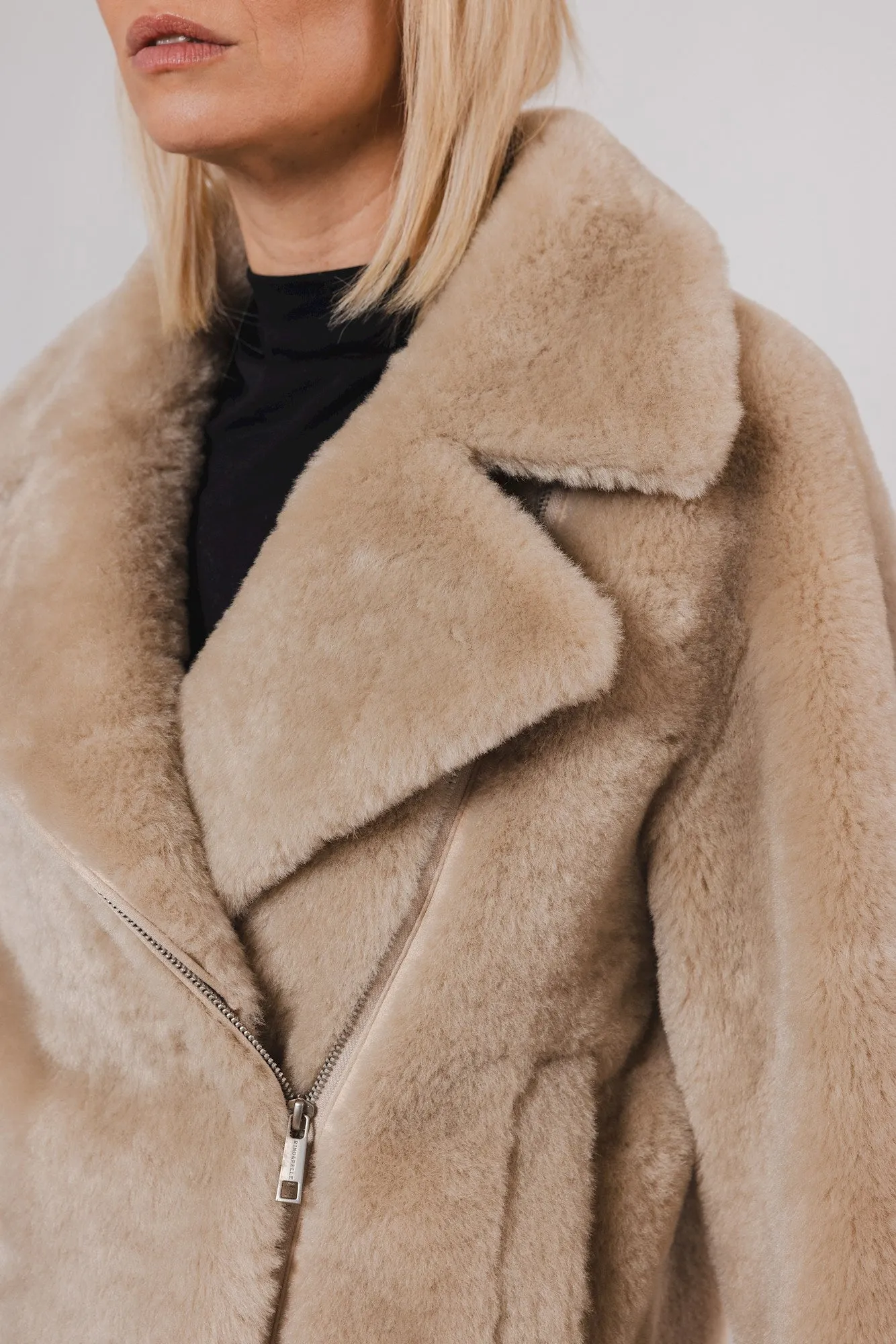 Bailo Birch Faux Fur Biker