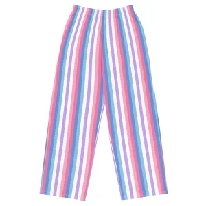 Bigender Pride Flag Wide-Leg Pants