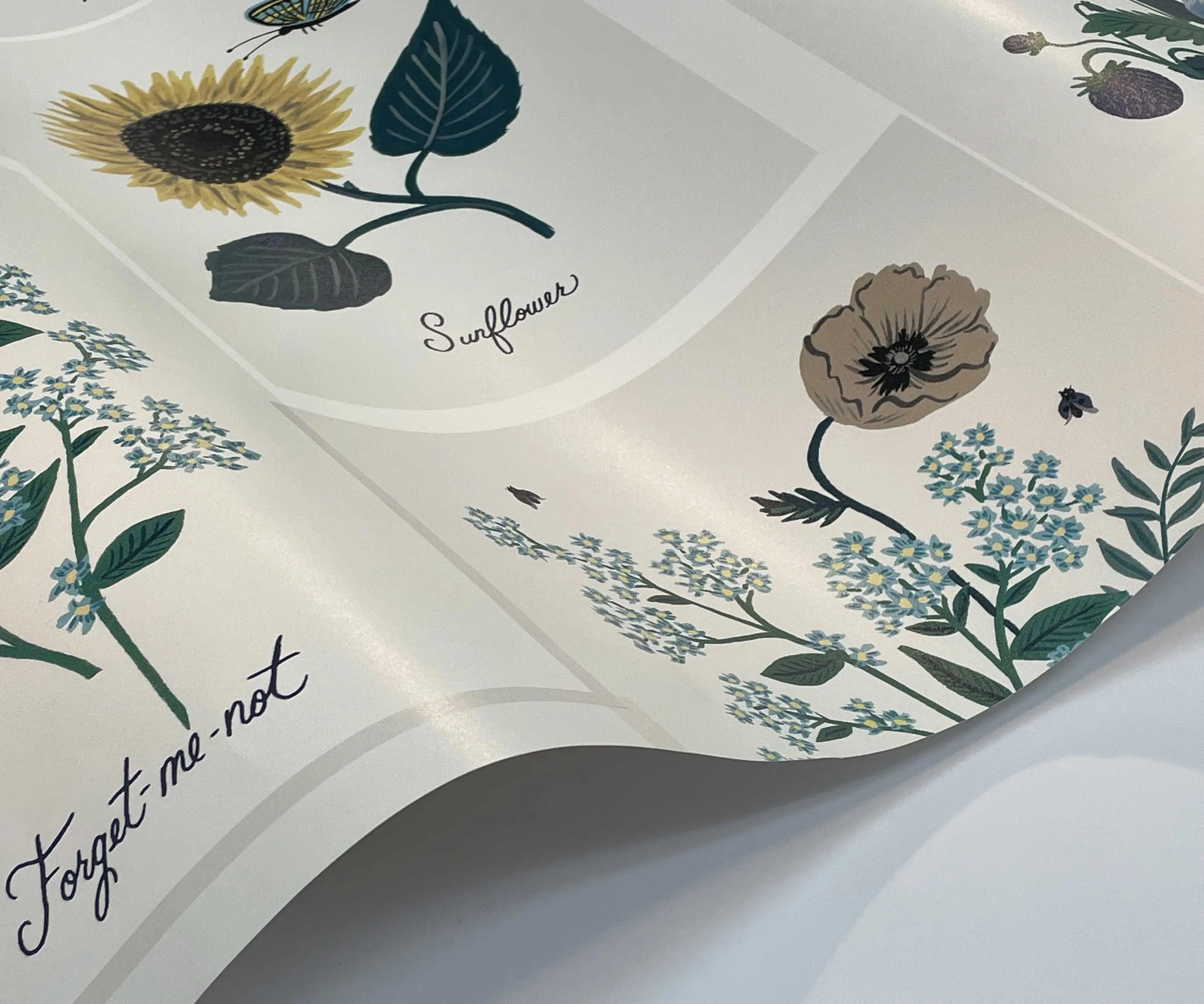 Botanical Prints Wallpaper Sample - Indigo