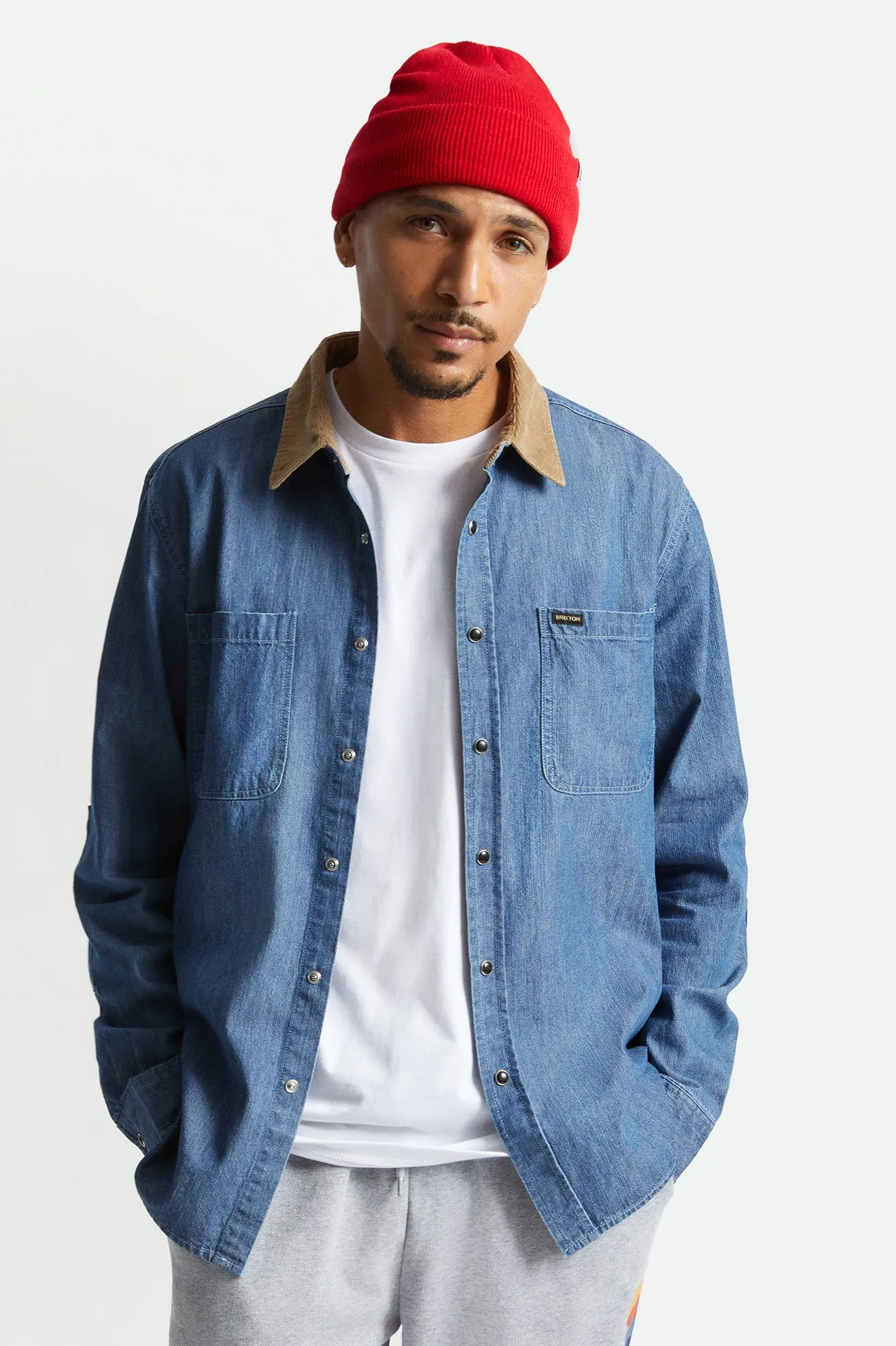 Bowery Reserve L/S Woven - Washed Denim