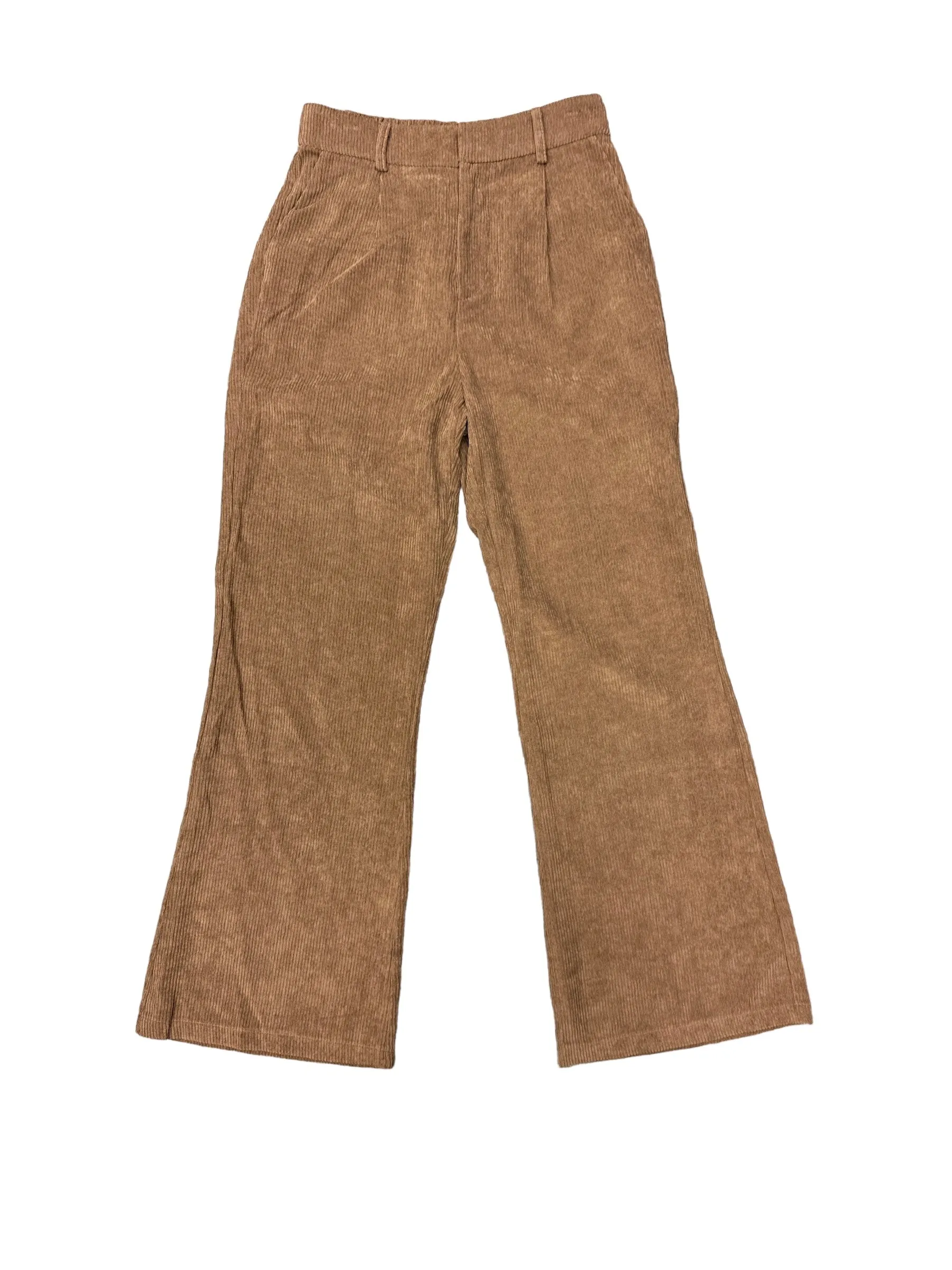 Brown Pants Corduroy Hem & Thread, Size 4