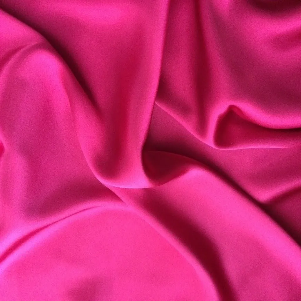 Bubblegum Pink Satin Charmeuse Pillowcases, French Seams, Washable