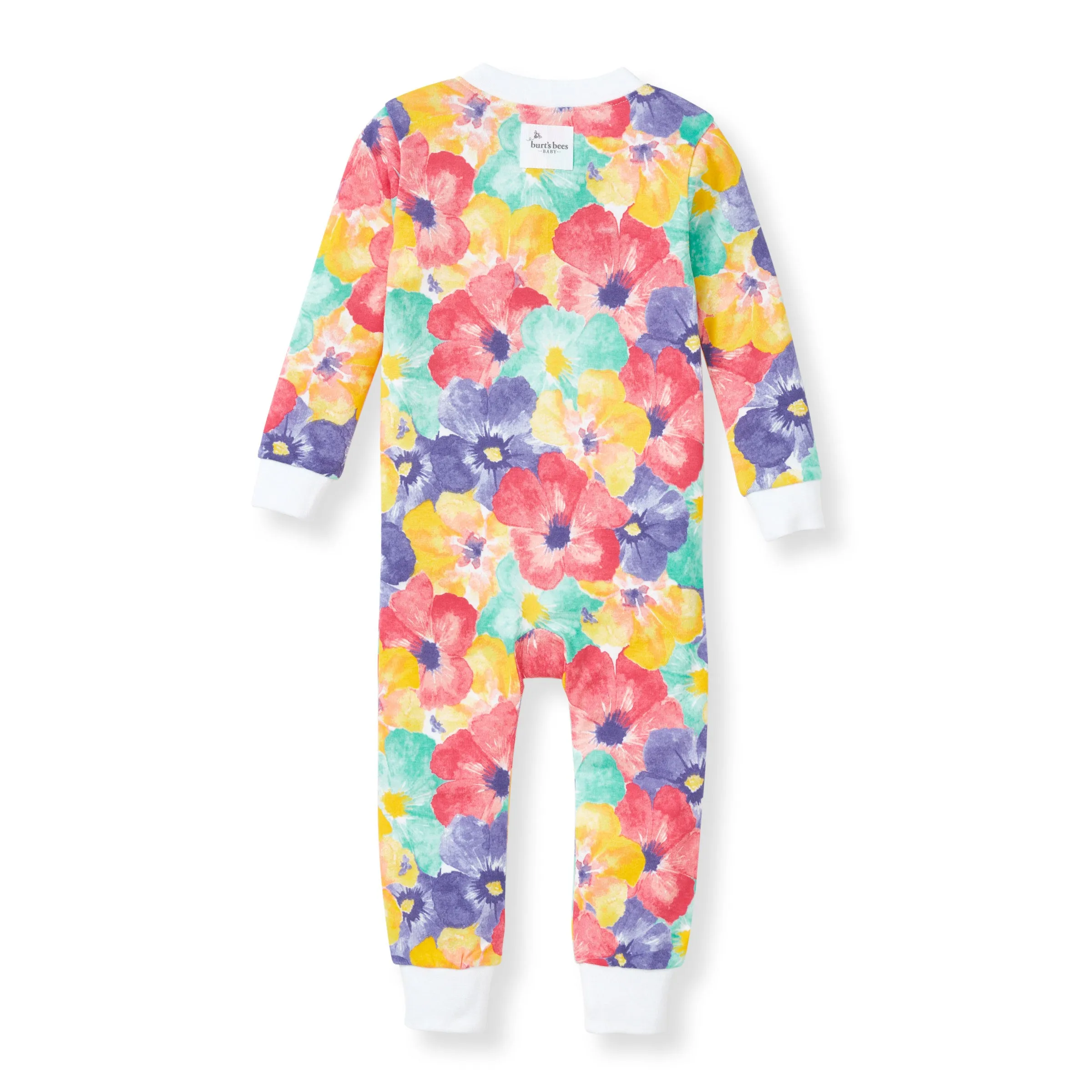 Burt's Bees Organic One-Piece Snug Fit Sleeper Hibiscus