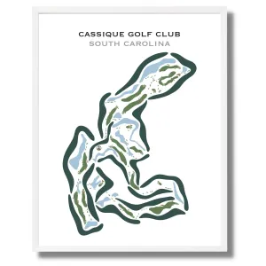 Cassique Golf Club, Johns Island South Carolina - Printed Golf Courses