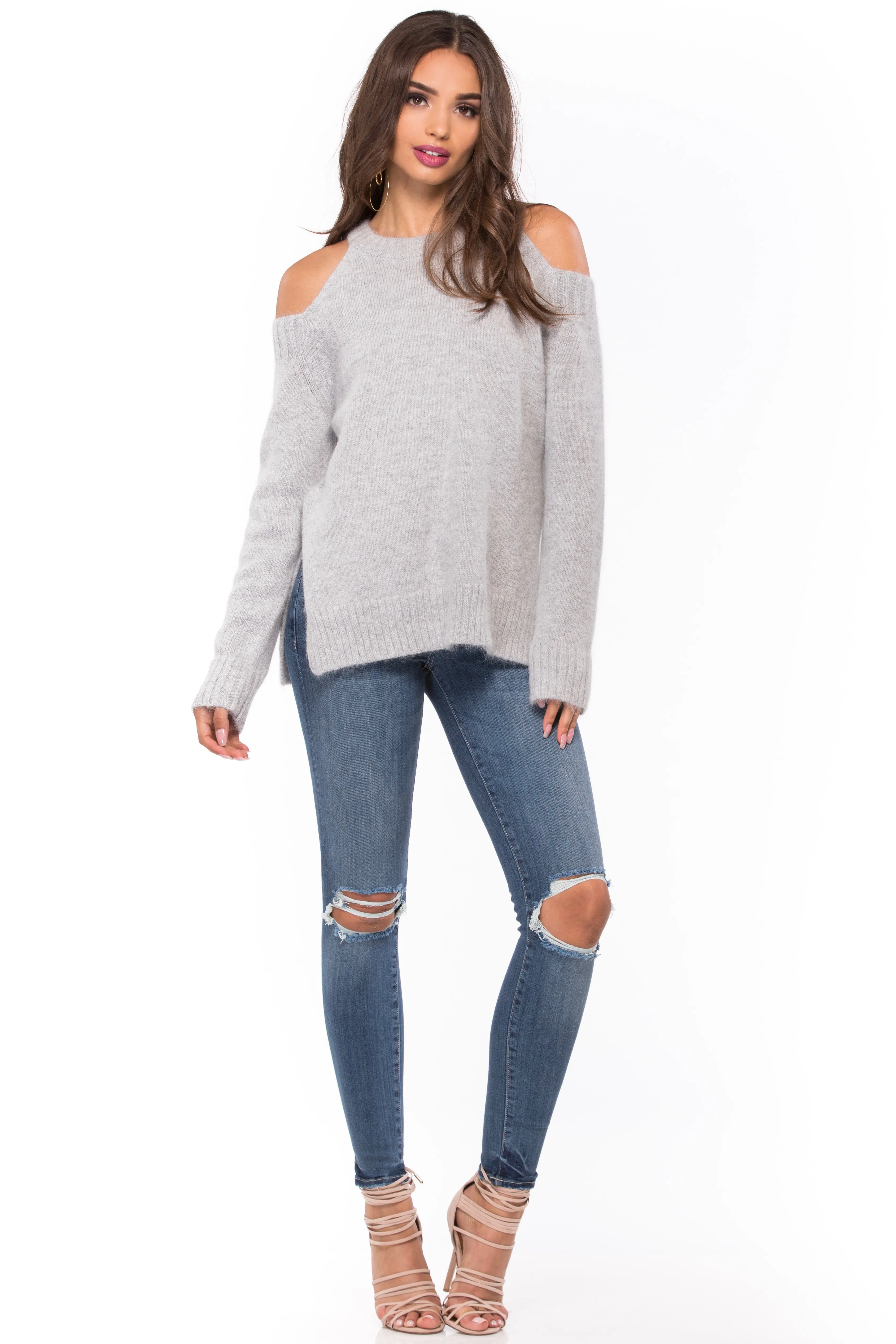 Cold Shoulder Sweater