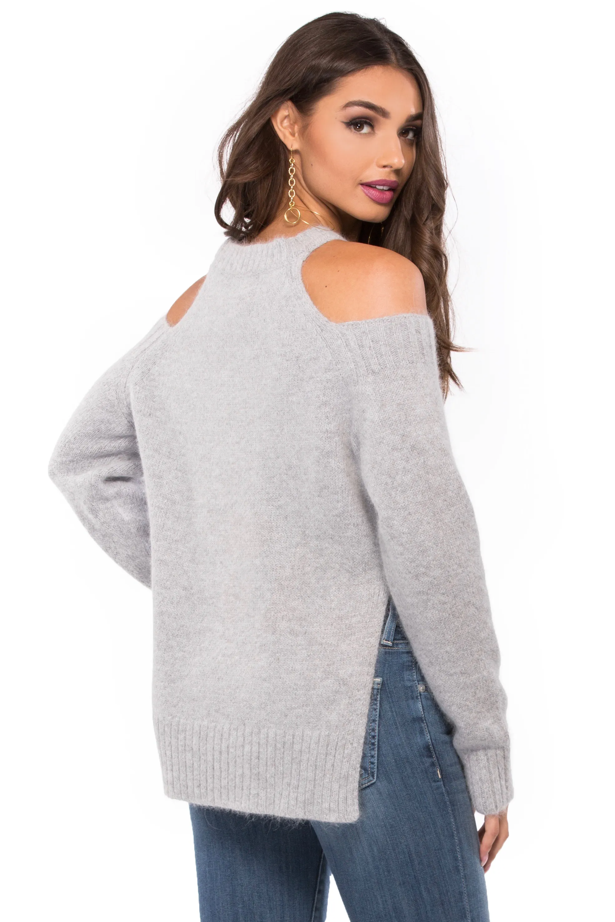 Cold Shoulder Sweater