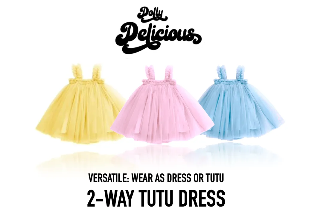 DOLLY 2 WAY TUTU DRESS BEACH COVER UP light blue