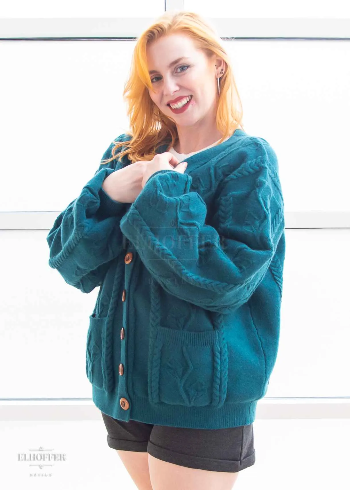 Elevensies Oversize Cardi - Lake Town Teal