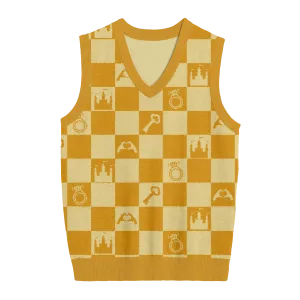 Fearless Checkered Knit Vest