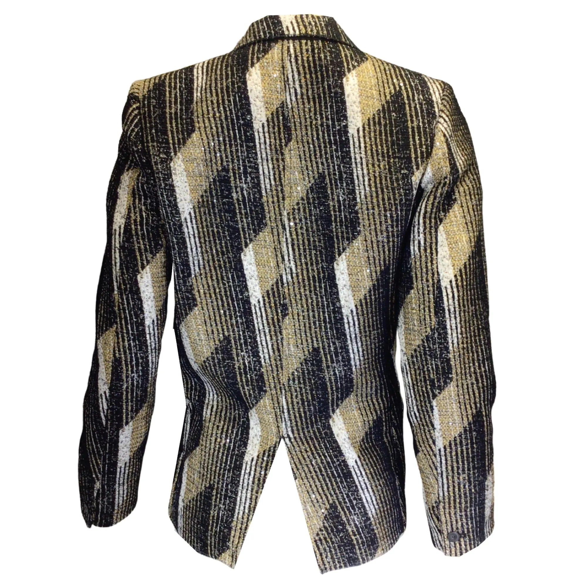 Forte Forte Black / Gold / Silver Metallic Sequined Jacket