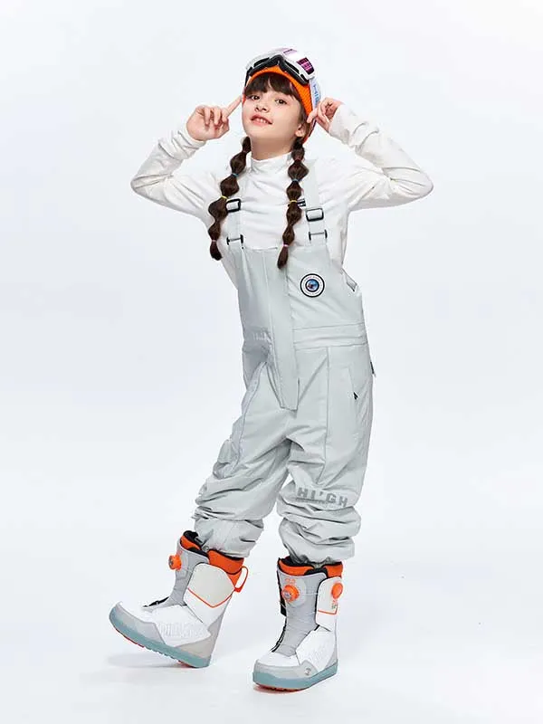 Girls High Experience Colorful Childhood Ski Pants Snow Bibs