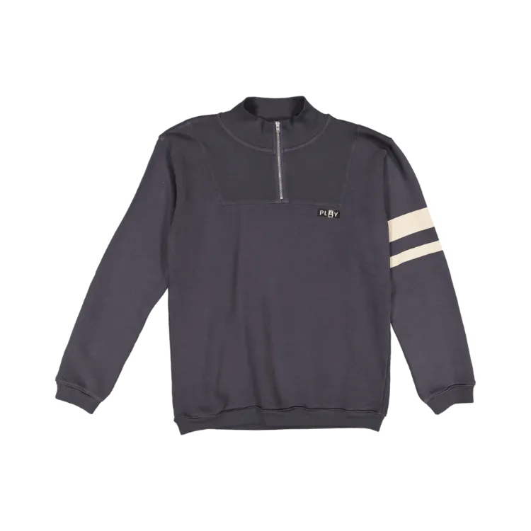 HOLIDAY PLAY HALF ZIP-NAVY