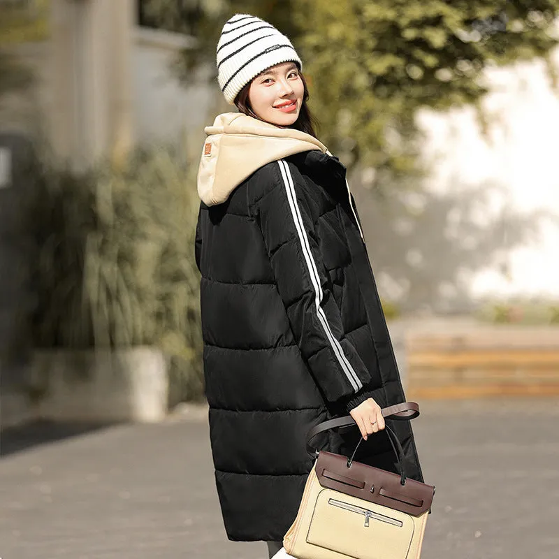 Korean Style Mid-length Loose Cotton Coat Cotton Coat Jacket