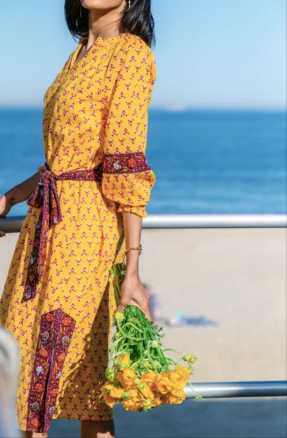 Marigold Medallion Dress