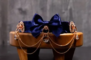 Navy and Rose Gold Deluxe Collar