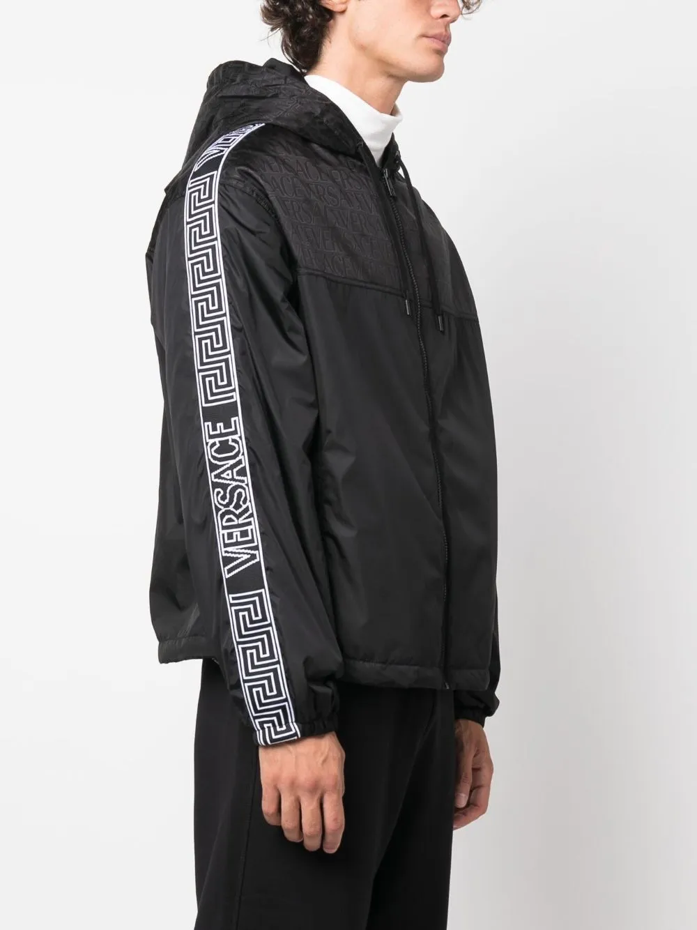 Versace Coats Black