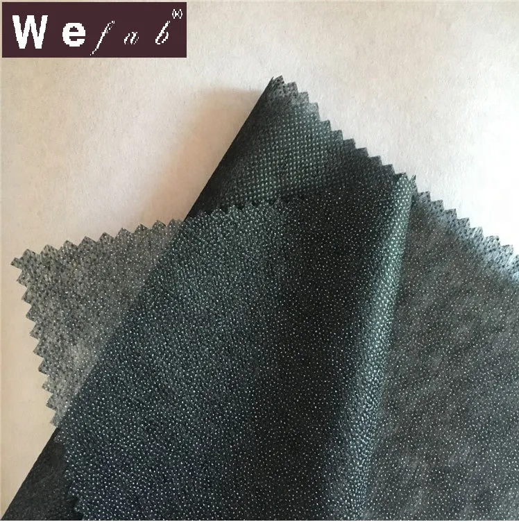 Wefab Non-Woven Fusible Interfacing Polyester Interfacing Fabric Single-Sided Iron on Interlining