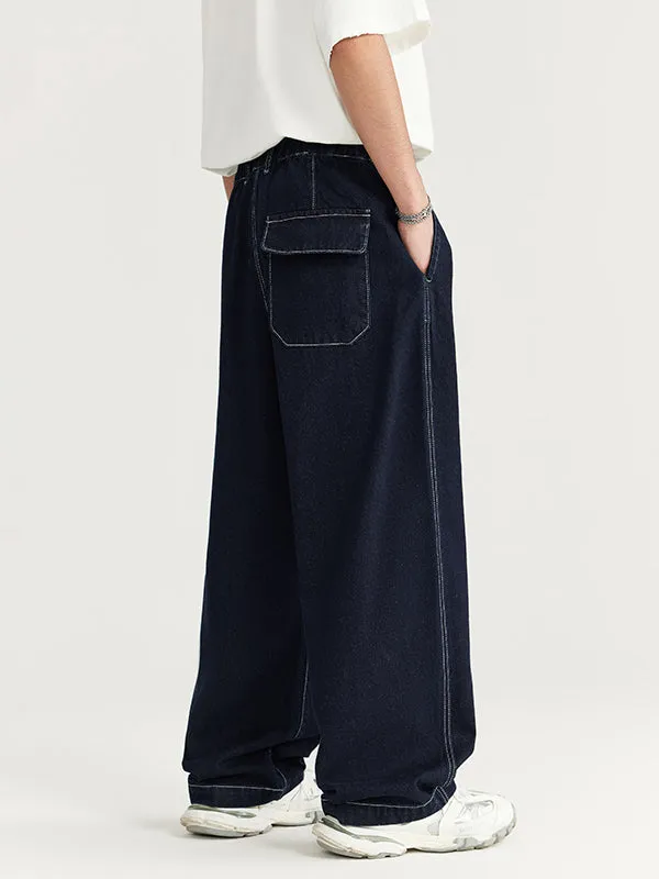 Wide Leg Jeans with Belt